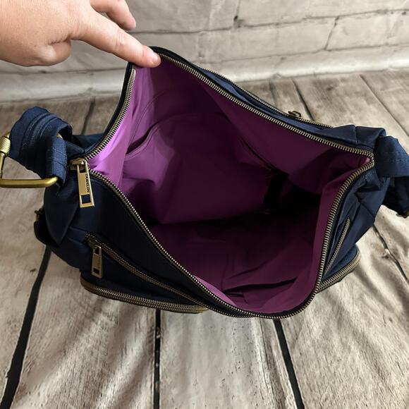 Travelon Blue Crossbody Bag with RFID Shielded Pocket - Picture 5 of 5